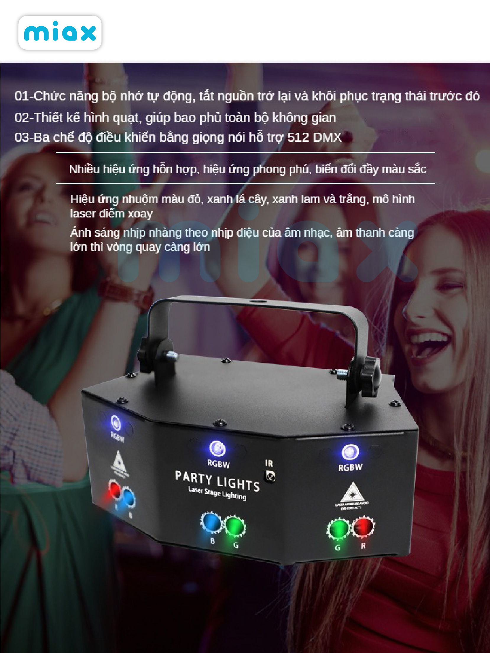 Đèn_Laser_Bay_Phòng_9_Mắt_MIAX_Đèn_sân_khấu_nháy_theo_nhạc
